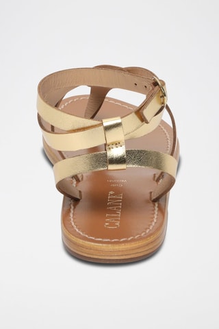 Sandalias de piel Esther - Dorado