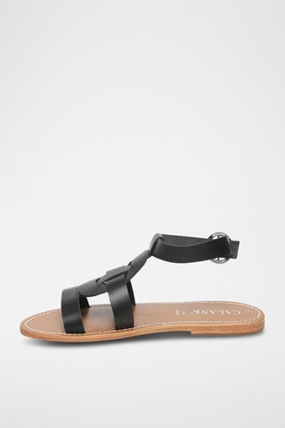 Sandali alla schiava in pelle di camoscio Maipu - Nero