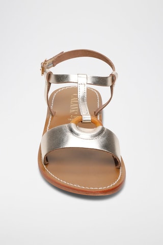 Sandalias de piel Leotie - Plateado