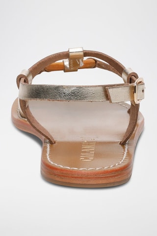Sandalias de piel Leotie - Plateado