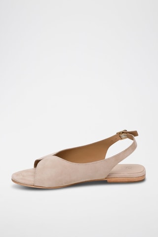 Sandalias de piel caprina nobuk Ica - Beige
