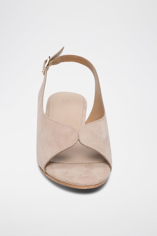 Sandalias de piel caprina nobuk Ica - Beige