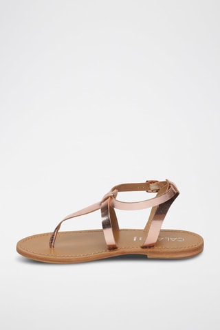 Sandalias de piel - Dorado