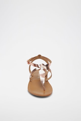 Sandalias de piel - Dorado