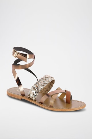 Sandalias de piel Tamboritha - Dorado