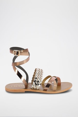 Sandalias de piel Tamboritha - Dorado