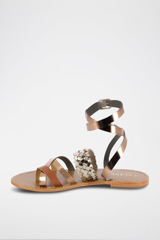 Sandalias de piel Tamboritha - Dorado