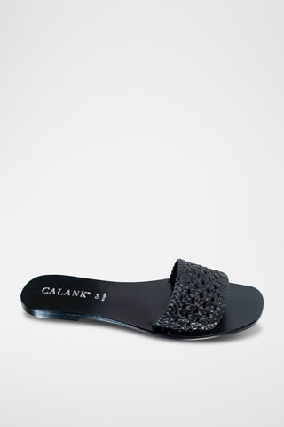 Sandalias de piel Fapri - Negro