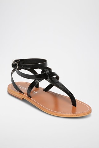 Romanas de piel Esther - Negro