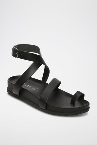 Sandalias de piel Piper - Negro