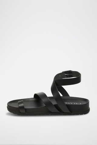 Sandalias de piel Piper - Negro