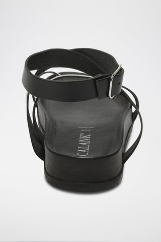 Sandalias de piel Piper - Negro