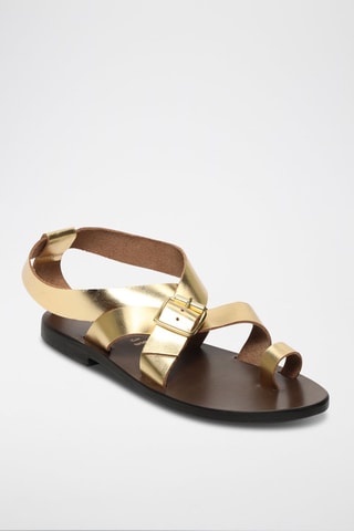 Sandalias de piel Aakanksha - Dorado