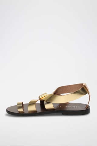 Sandalias de piel Aakanksha - Dorado