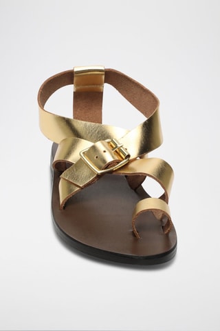 Sandalias de piel Aakanksha - Dorado