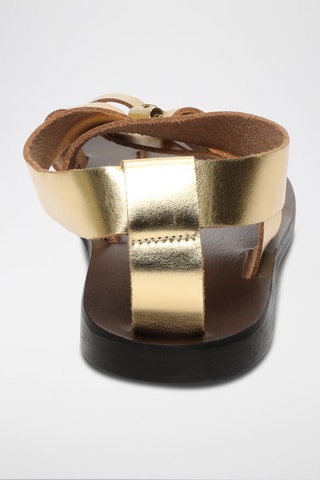 Sandalias de piel Aakanksha - Dorado