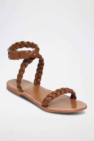 Sandalias de piel Lani - Marrón