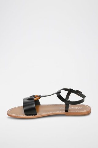 Sandalias de piel Leotie - Negro