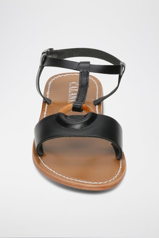 Sandalias de piel Leotie - Negro