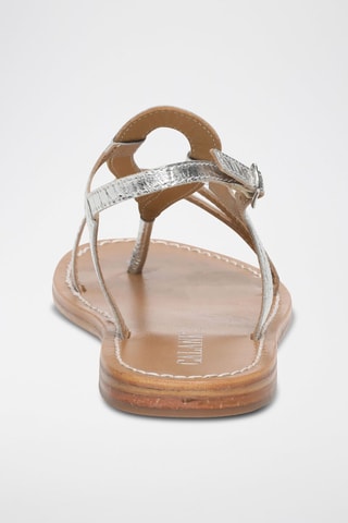 Sandalias de piel caprina Alquinta - Plateado