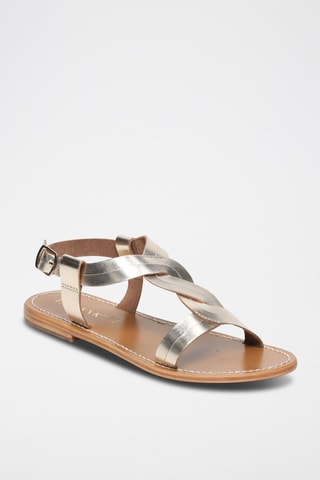 Sandalias de piel Gorbea - Dorado