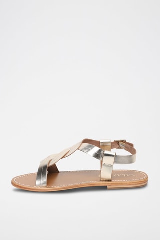 Sandalias de piel Gorbea - Dorado