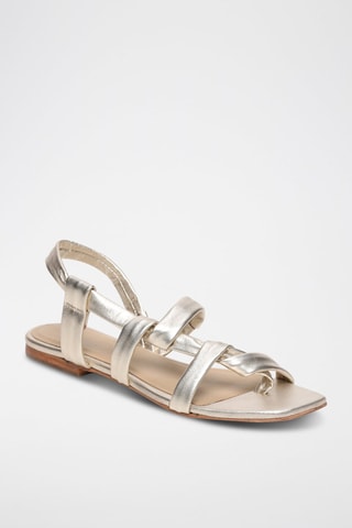 Sandalias de piel napa Jarpa - Plateado