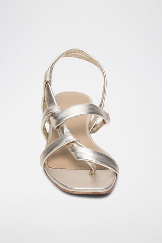 Sandalias de piel napa Jarpa - Plateado