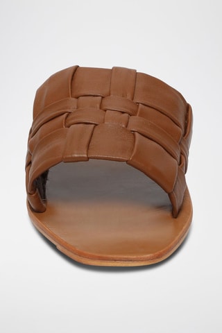 Sandalias de piel Leenna - Marrón