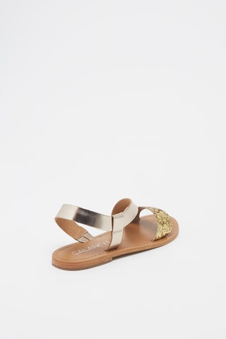 Sandalias de piel Tijucar - Dorado y plateado
