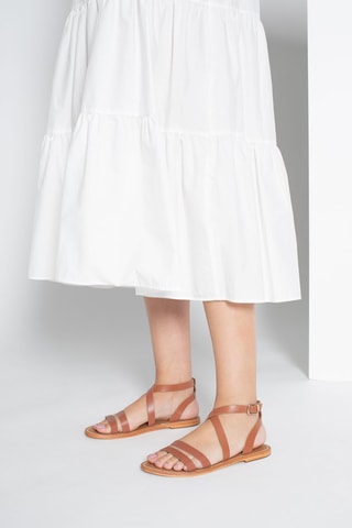 Sandalias de piel Lien - Marrón