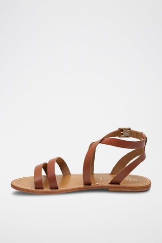 Sandalias de piel Lien - Marrón