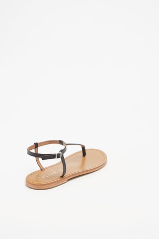 Sandalias de piel - Negro