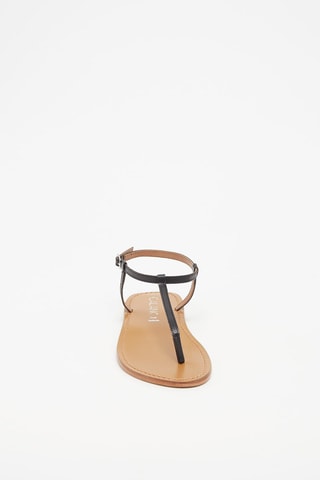 Sandalias de piel - Negro