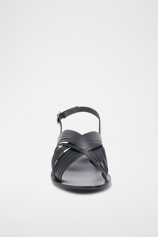 Sandalias de piel - Negro