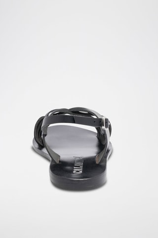 Sandalias de piel - Negro