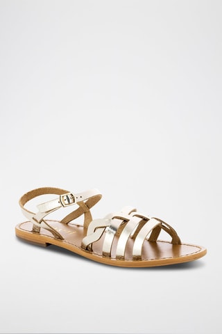 Sandalias de piel - Dorado