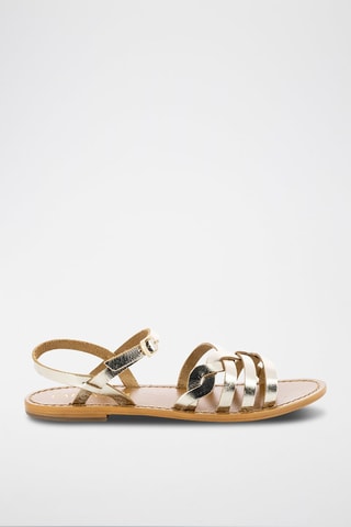 Sandalias de piel - Dorado