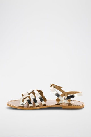 Sandalias de piel - Dorado