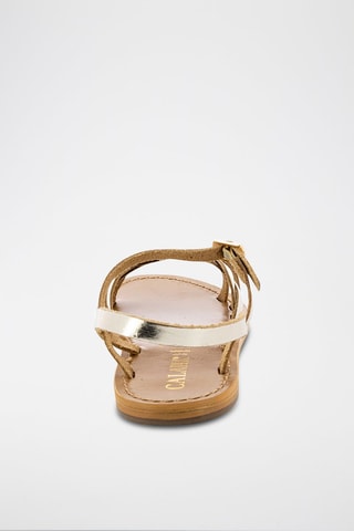 Sandalias de piel - Dorado