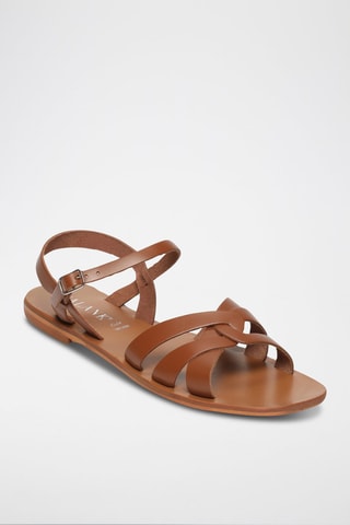 Sandalias de piel Autumn - Marrón