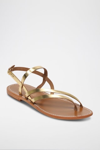 Sandalias de piel Cora - Dorado