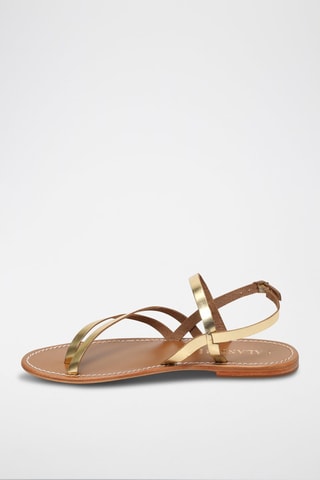 Sandalias de piel Cora - Dorado