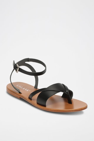 Sandalias de piel Neve - Negro