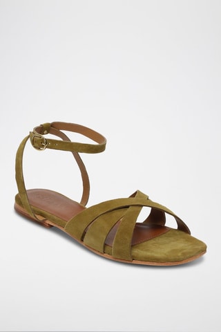 Sandalias de nobuk Gelareh - Verde