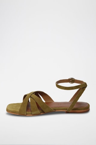 Sandalias de nobuk Gelareh - Verde
