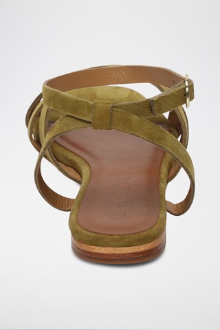 Sandalias de nobuk Gelareh - Verde
