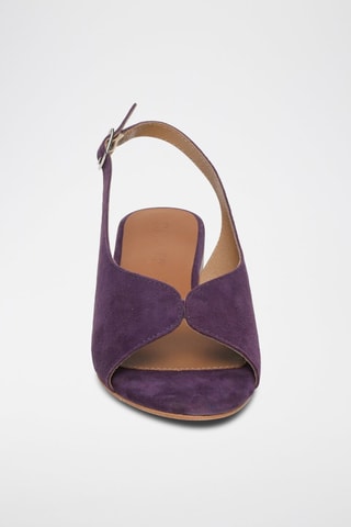 Sandalias de piel caprina nobuk Ica - Violeta