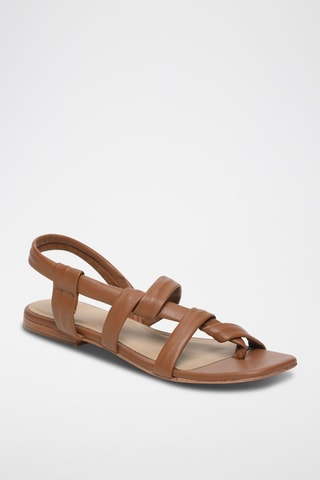 Sandalias de piel ovina Jarpa - Marrón