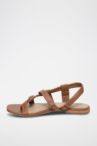 Sandalias de piel ovina Jarpa - Marrón